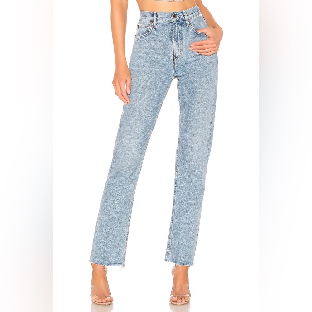 AGOLDE Cherie Straight Leg Jeans in Merit 24